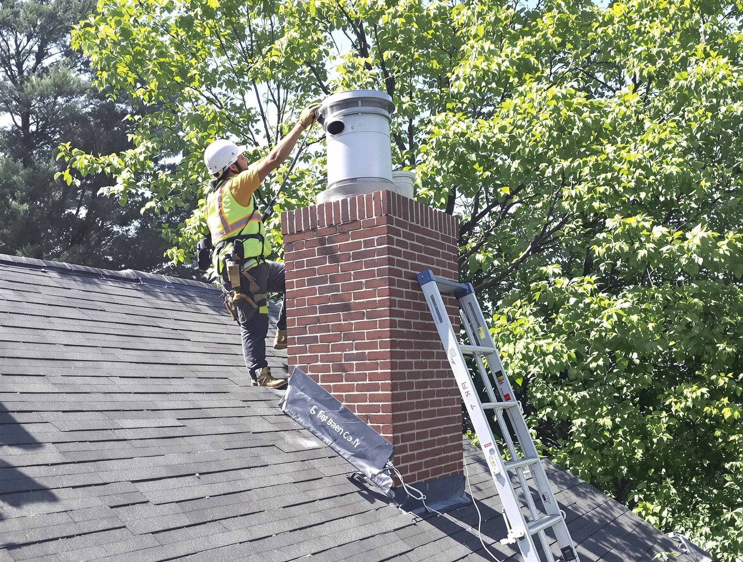 Chimney liner inspection by Woodlake Chimney Sweep in Woodlake, VA