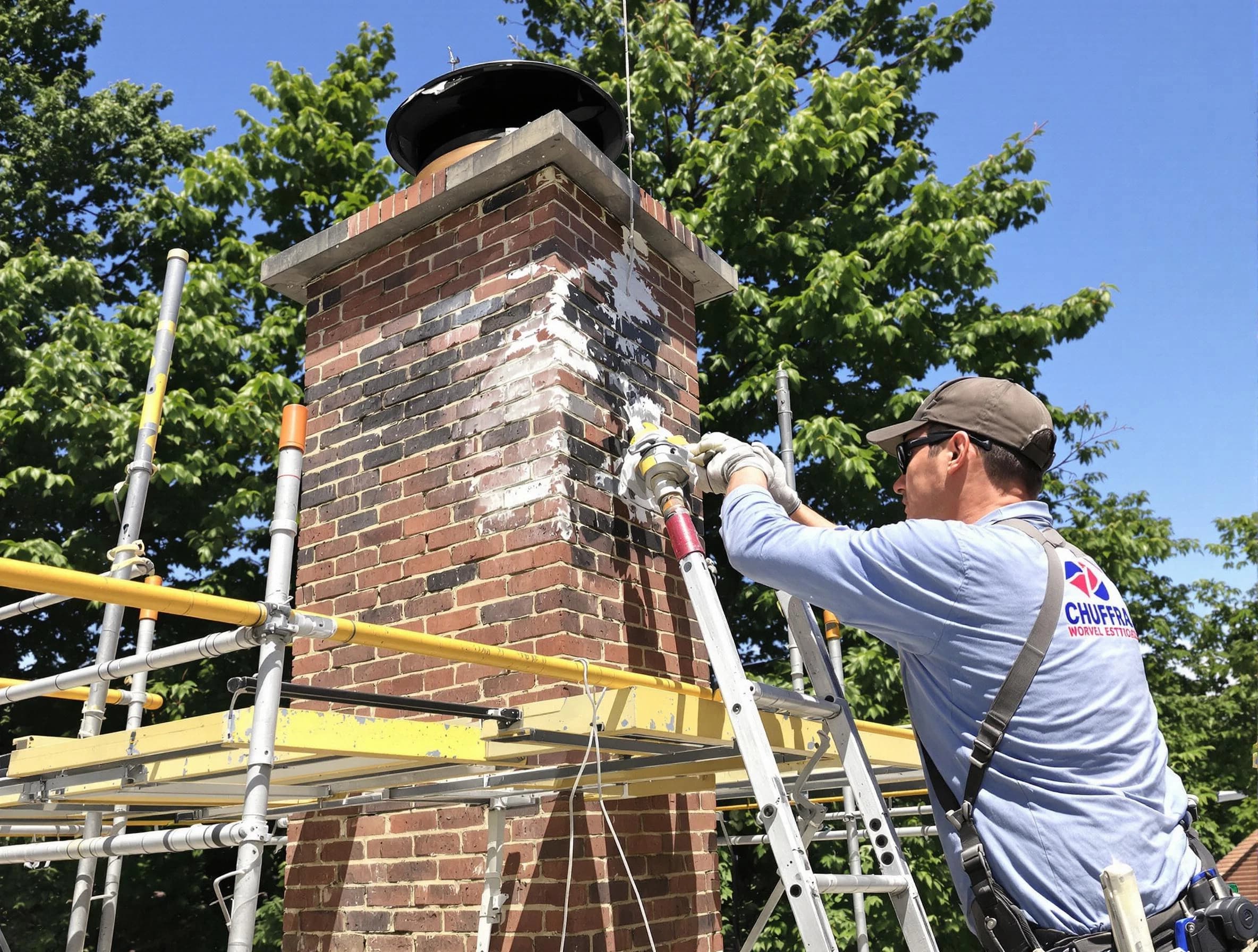 Structural chimney repair by Woodlake Chimney Sweep in Woodlake, VA