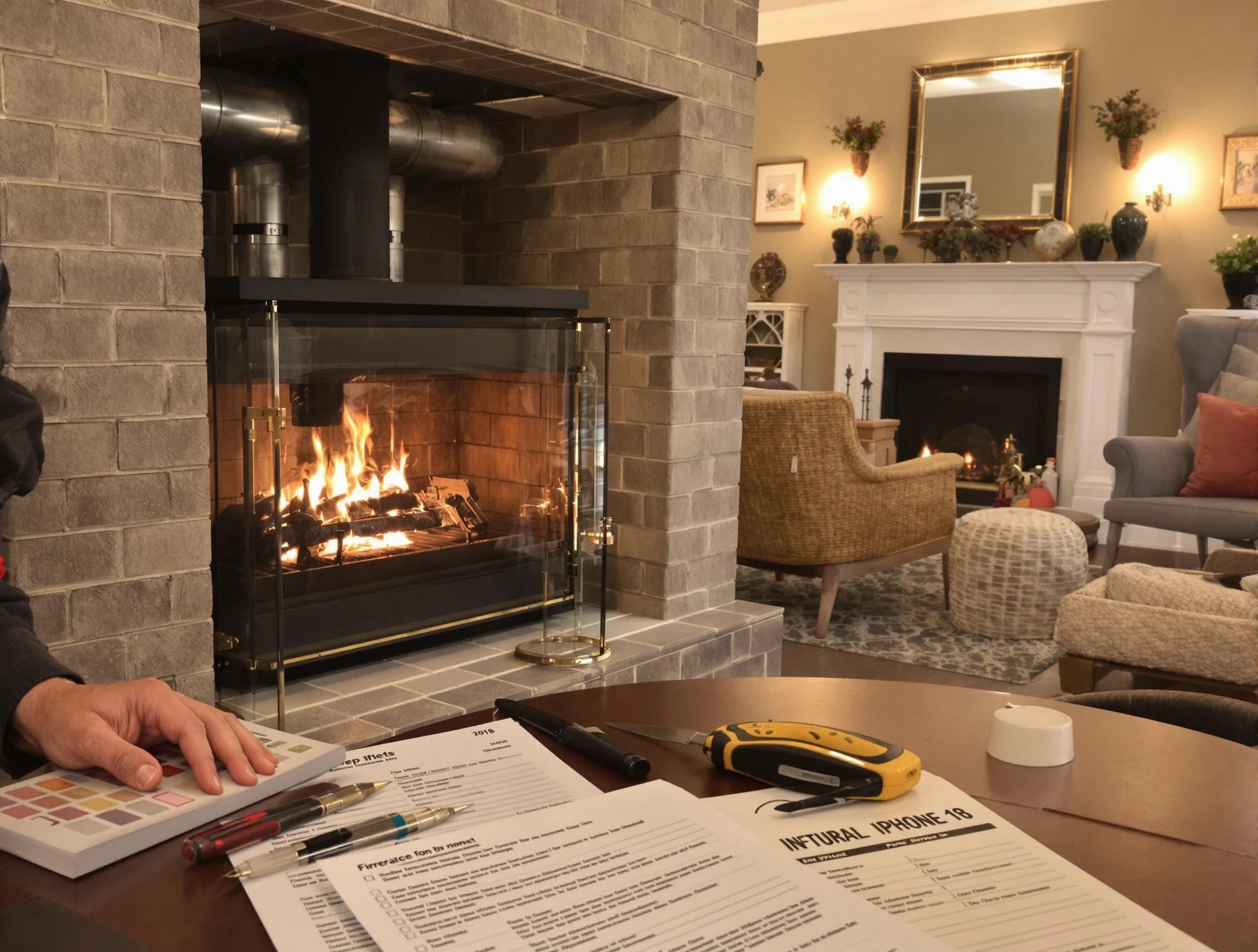 Woodlake Chimney Sweep verifying fireplace safety measures in Woodlake, VA