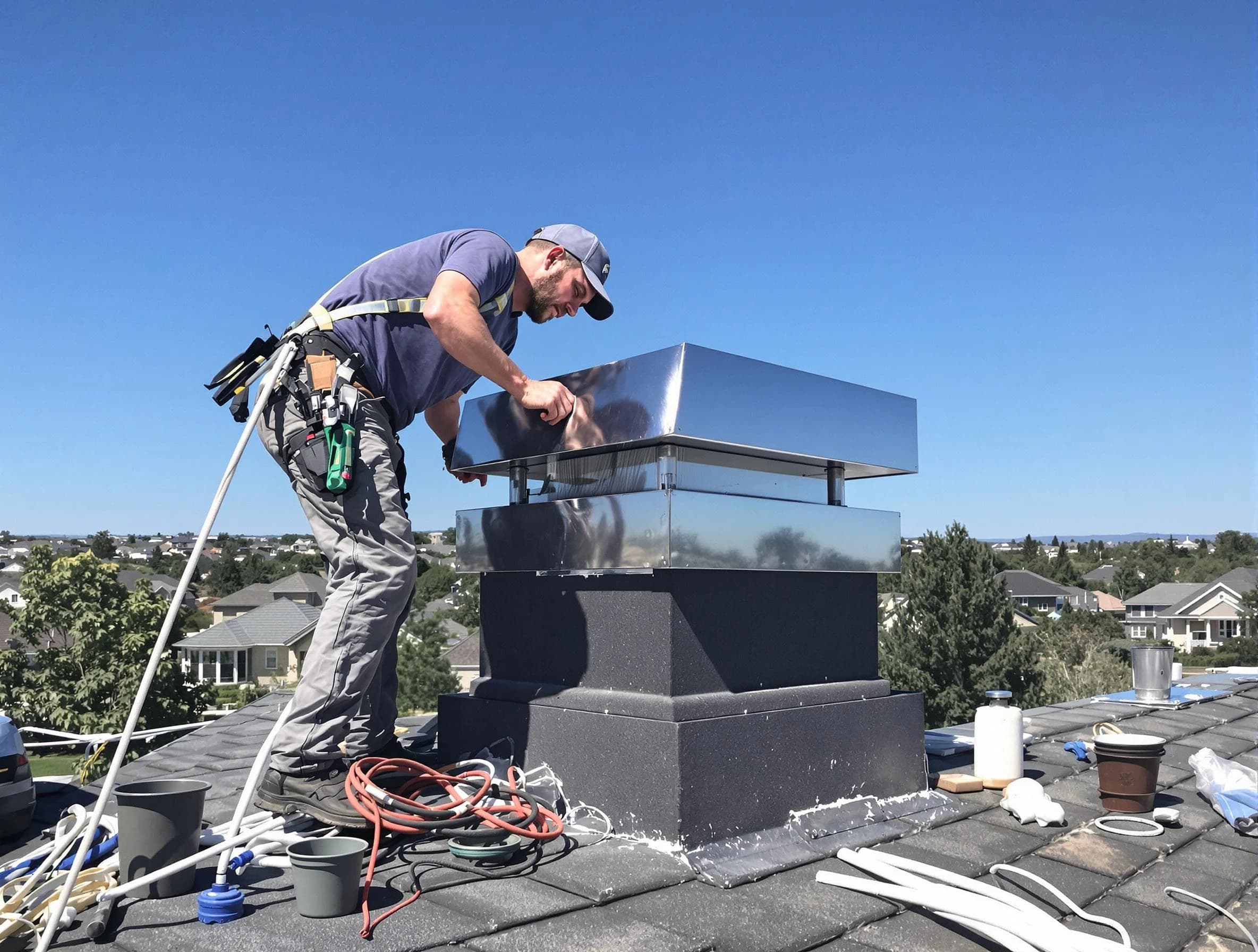 Chimney Cap Services service in Woodlake, VA