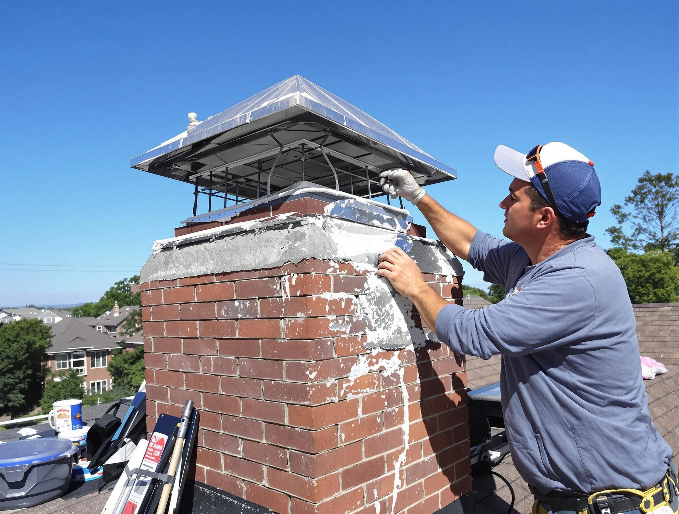 Chimney Crown Services service in Woodlake, VA