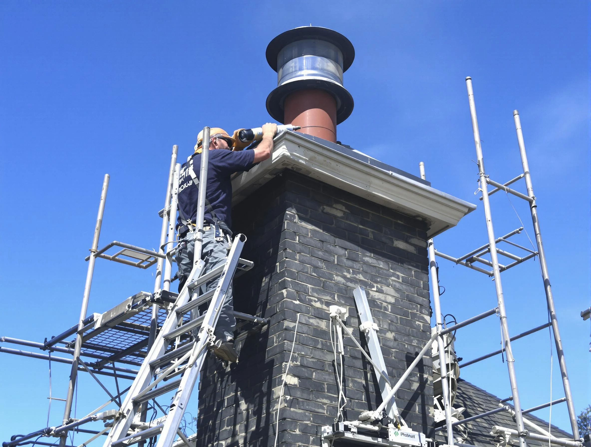 Sturdy chimney crown finished by Woodlake Chimney Sweep in Woodlake, VA