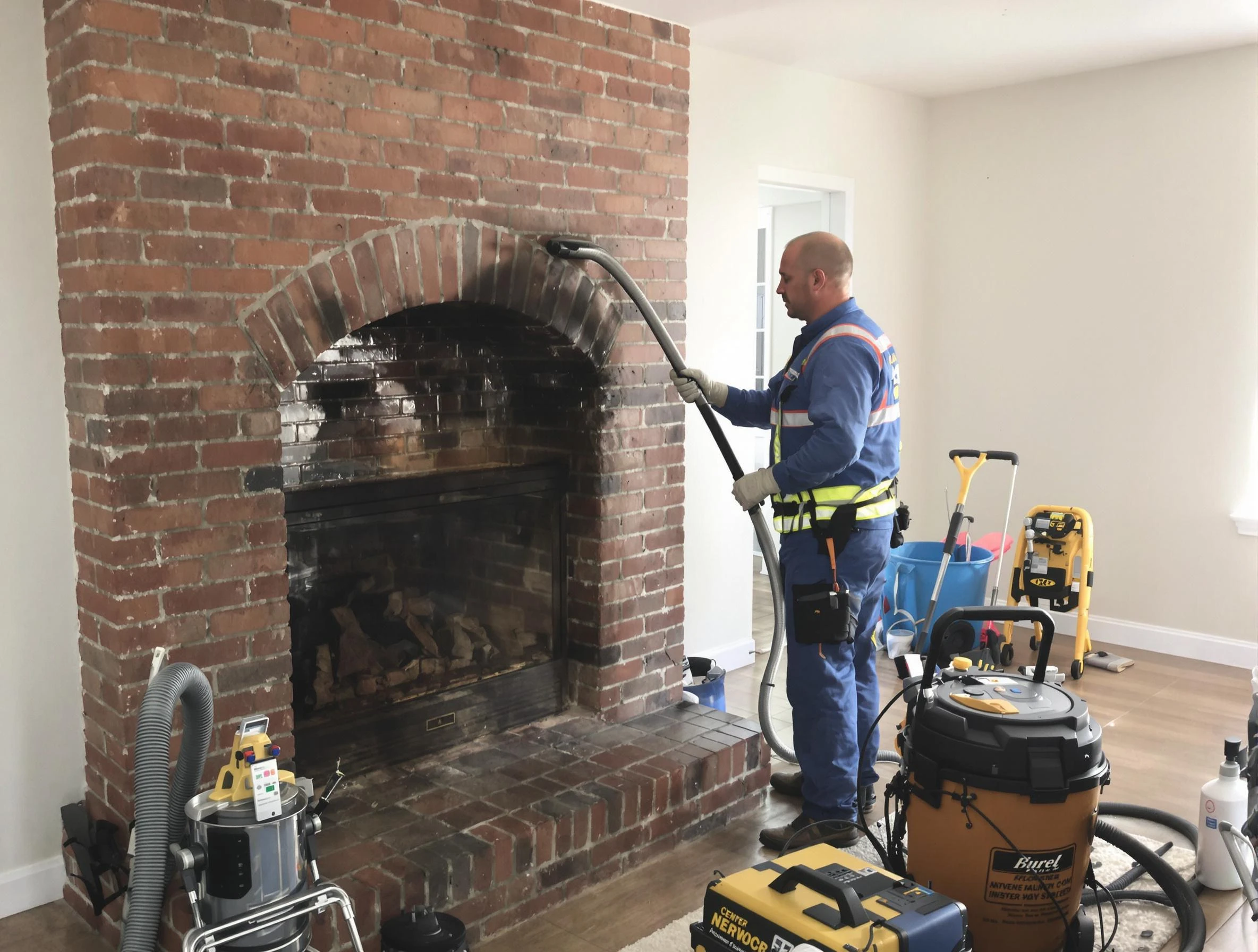 Woodlake Chimney Sweep expert performing detailed chimney sweep in Woodlake, VA